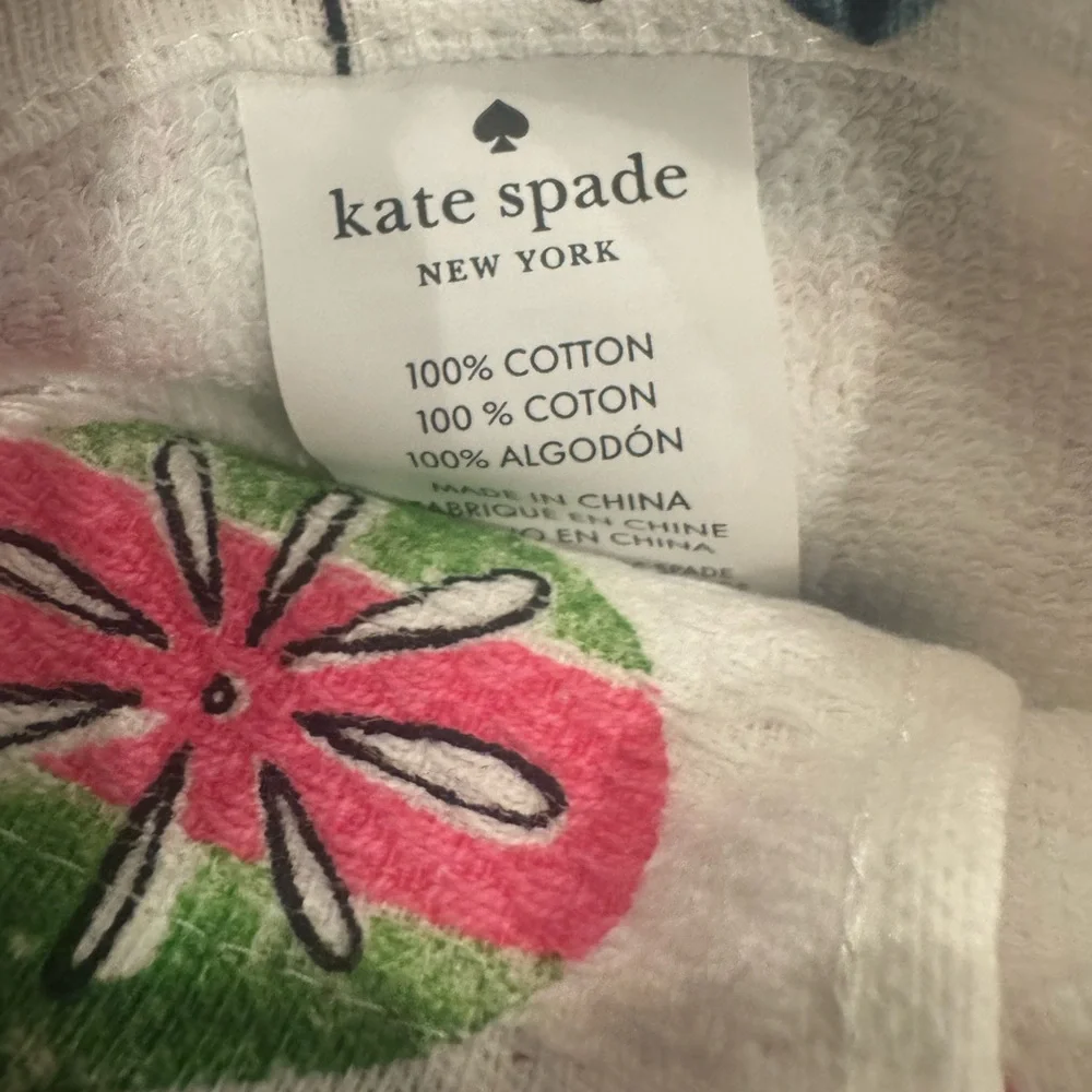 Kate ♠️ Spade Ornament and pink polka dot set of 3 towels-FUN& FESTIVE-zoom in!